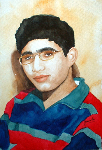 Watercolour portrait